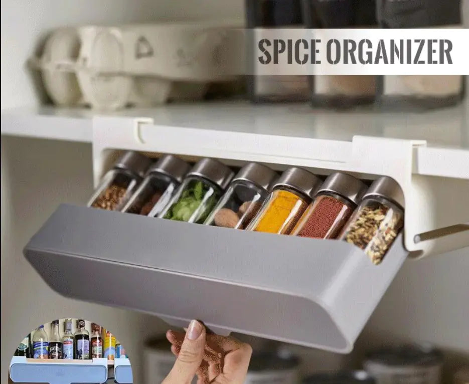 Self-adhesive Spice Organizer Rack